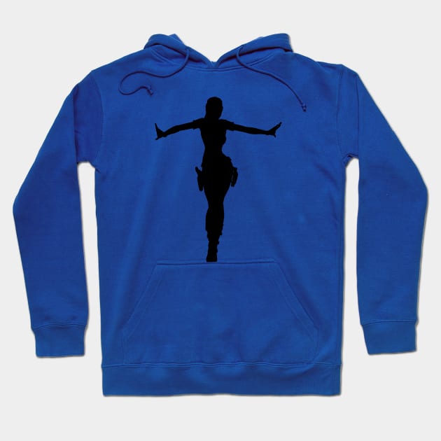 LARA CROFT SILHOUETTE CROFT MANOR (Tomb Raider Legend) Hoodie by iamjudas